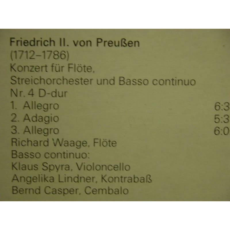Berliner Komponisten des 18.Jahrhunderts, Eterna LP,1 984, Bild 3
