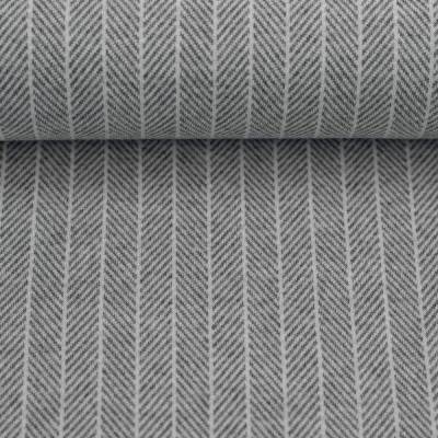 Jacquardjersey Madita  Streifen meliert ecru/grau (1m/14,90€)