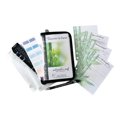 A6 Wochenkalender, Budgetplaner, Ringbuch mit Einleger, Notizbuch, Finanzplan, Essenplan, Spar Challenge, Planer in A6,
