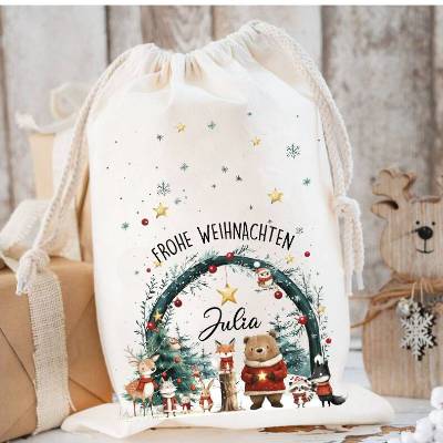 Nikolaussack, Geschenke Kinder personalisiert mit Name, Nikolausgeschenk, Tasche, Nikolausbeutel Weihnachten