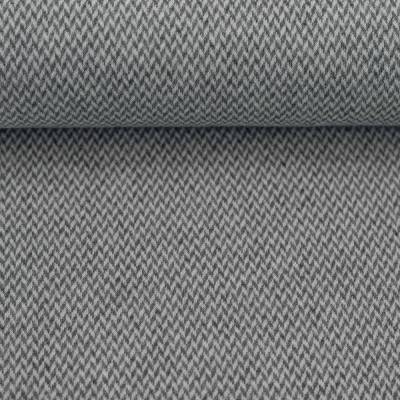 Jacquardjersey Madita Chevron meliert ecru/grau (1m/14,90€)