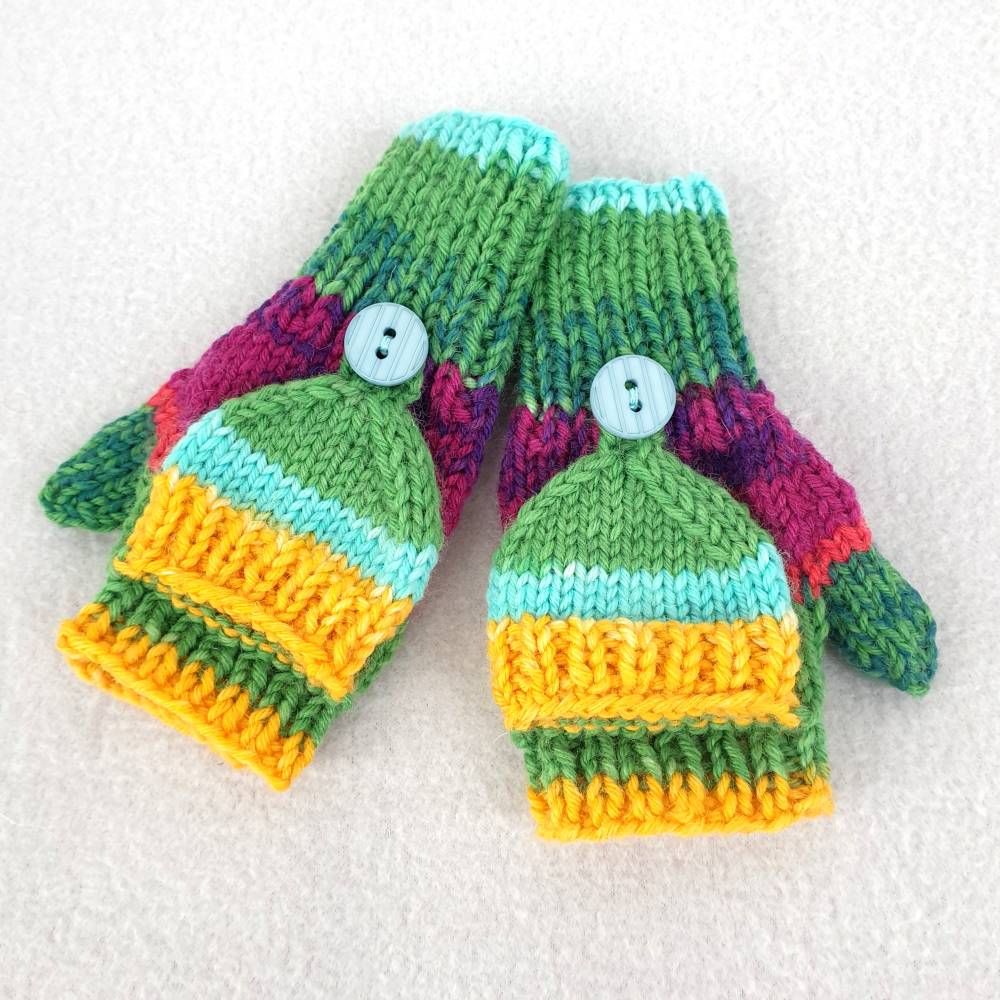Klapphandschuhe fr Kleinkinder bunte Fausthandschuhe fr die Kleinsten