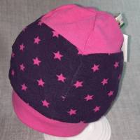 Wende-Beanie KU 39-42cm, Wendemütze, 2-in-1 Mütze mit Bündchen, doppellagige Mütze