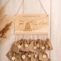 Adventskalender mit Name zum befüllen