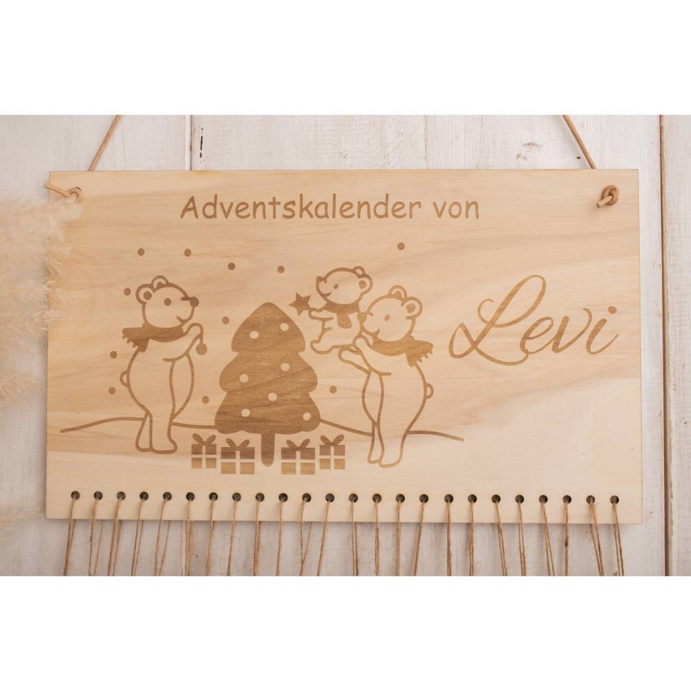 Adventskalender mit Name zum befüllen Bild 2