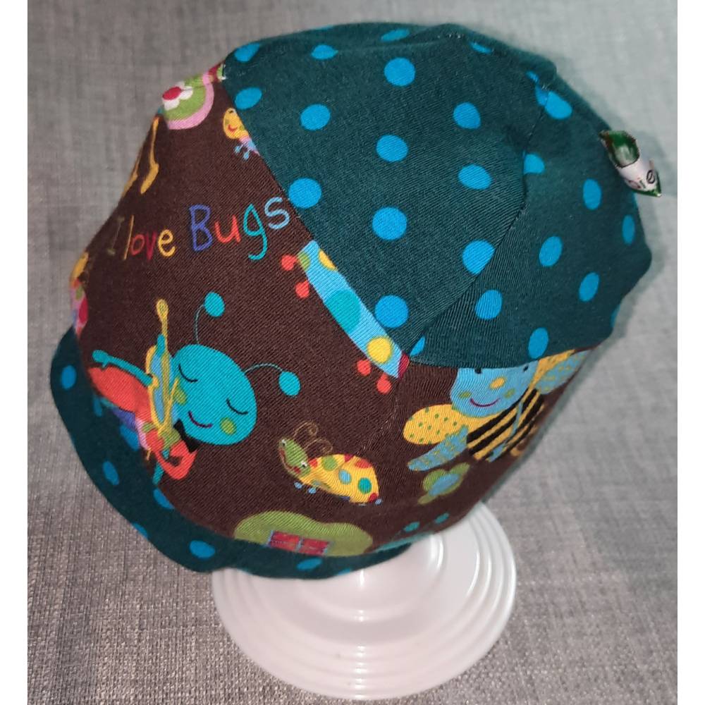 Wende-Beanie KU 43-46cm, Wendemütze, 2-in-1 Mütze mit Bündchen, doppellagige Mütze Bild 3