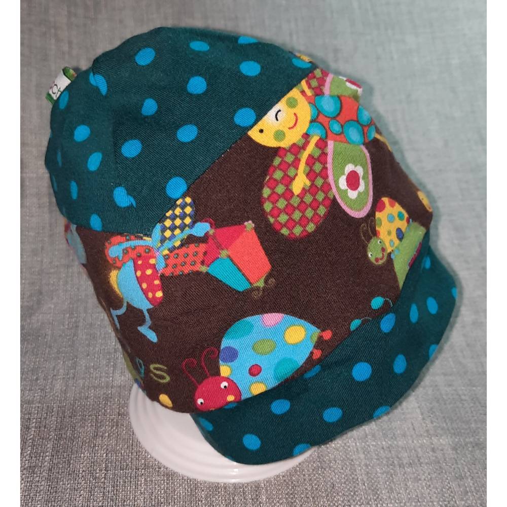 Wende-Beanie KU 43-46cm, Wendemütze, 2-in-1 Mütze mit Bündchen, doppellagige Mütze Bild 4