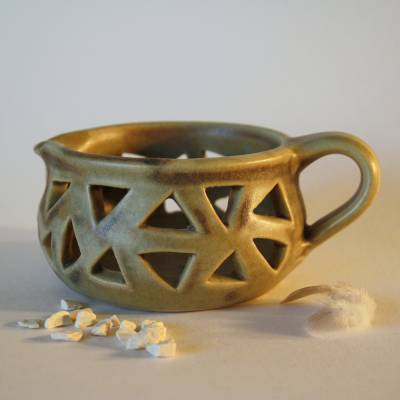 Teelichtkrügchen Teelichtkännchen aus Keramik