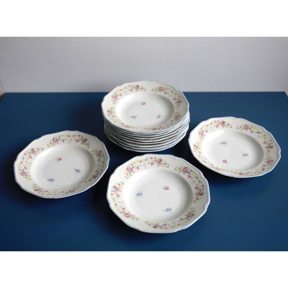 Thomas Vintage Geschirr Blumenmuster tiefe Teller