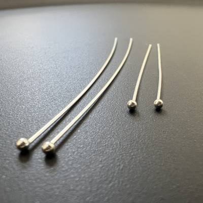 Kugelstift, 925-Silber, verschiedene Größen