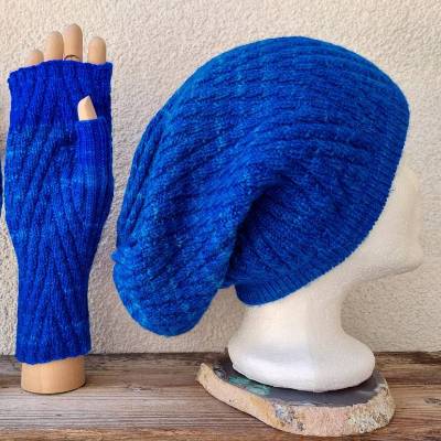 WinterSet QUEENY Strickanleitung: Beanie & Handstulpen mit reversiblem Muster