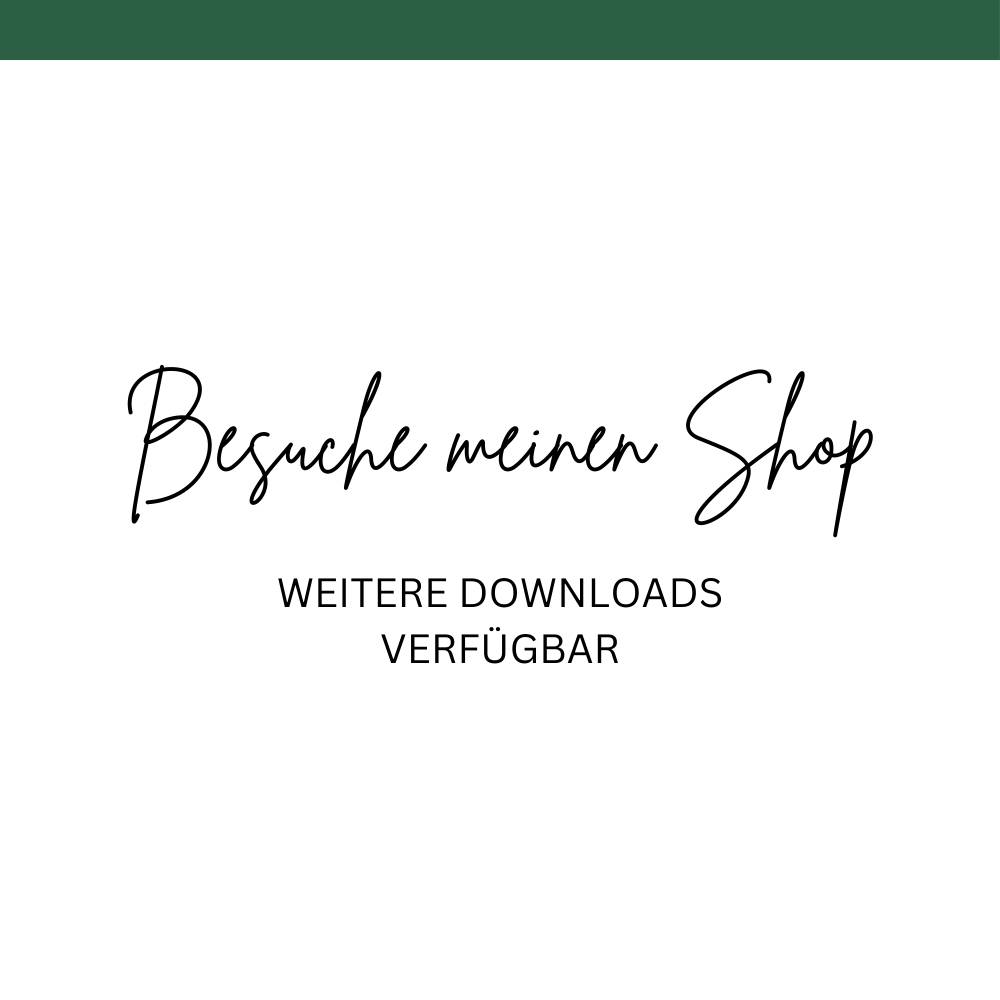 Adventskalender Zahlen zum Ausdrucken – PDF Druckvorlage für DIY Adventskalender & Bastelprojekte Bild 8