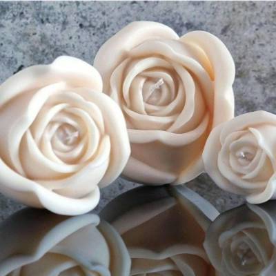 Rosen Kerzen I Blumen Kerze I Muttertag I Tischdekoration I Stumpenkerzen I Sojawachs I Trend I Hingucker I Home Decor