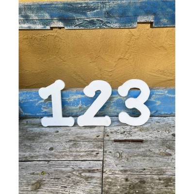 Hausnummer Mosaik, DIY Ziffern 0-9 aus Gießkeramik zum Selbstgestalten