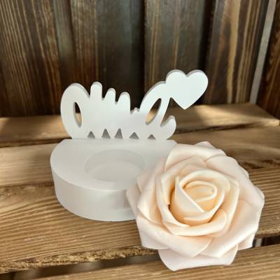 Oma mit Teelichthalter 