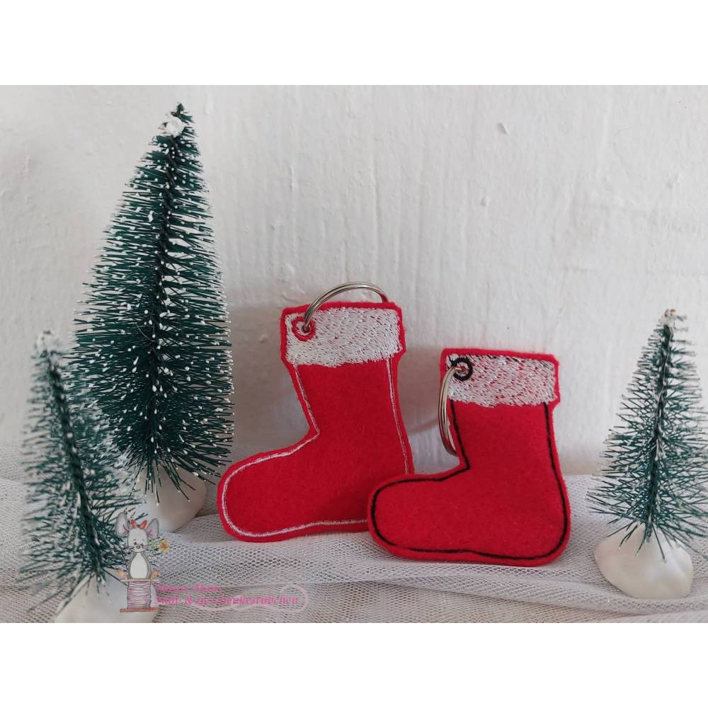 DreamEmbroid "Weihnachtsstiefel" - Stickdatei 2 versch. Versionen Bild 3