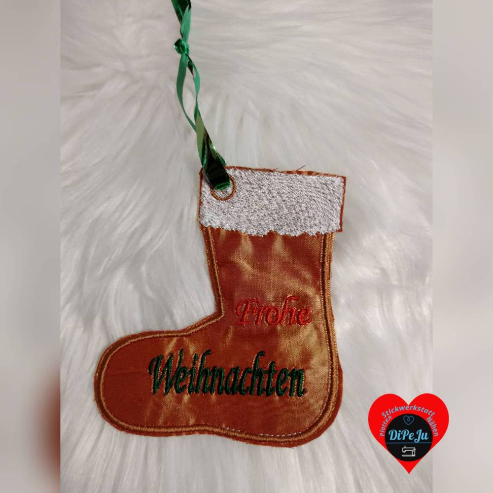 DreamEmbroid "Weihnachtsstiefel" - Stickdatei 2 versch. Versionen Bild 6