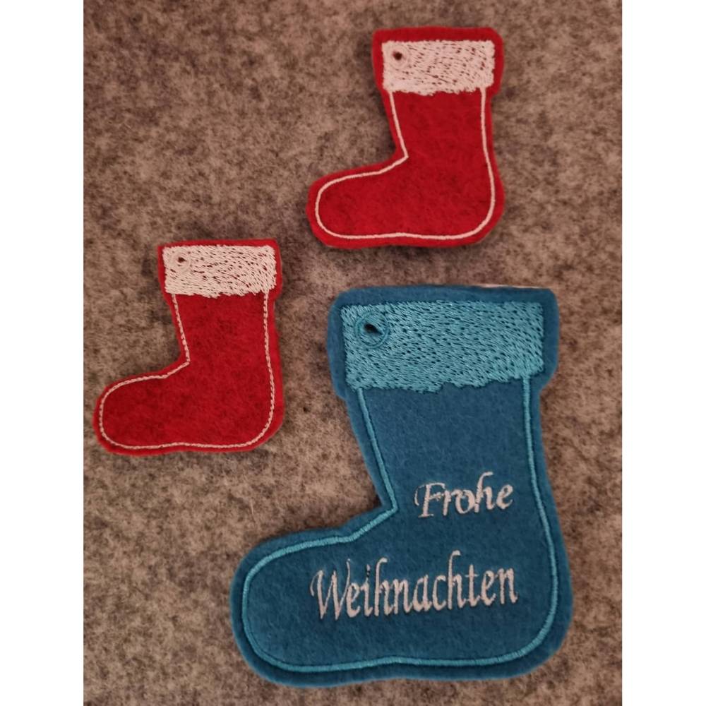 DreamEmbroid "Weihnachtsstiefel" - Stickdatei 2 versch. Versionen Bild 7