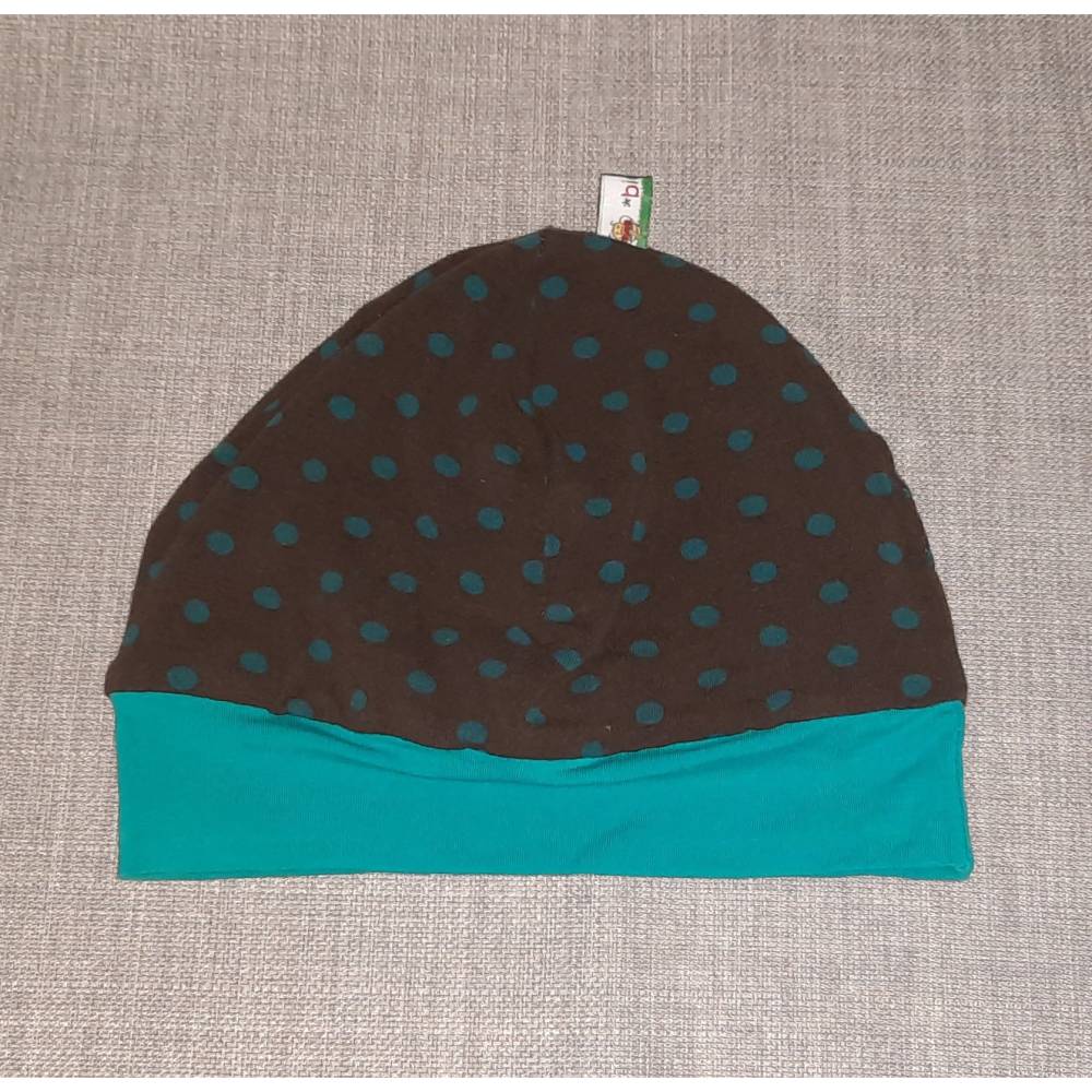 Wende-Beanie KU 47-50cm, Wendemütze, 2-in-1 Mütze mit Bündchen, doppellagige Mütze, Bild 6