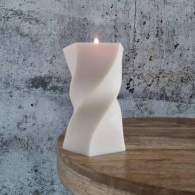 Wellenkerze I Geometrische Kerze I Dekorative Kerze aus Sojawachs I Home Decor I Hingucker I Minimalistisch