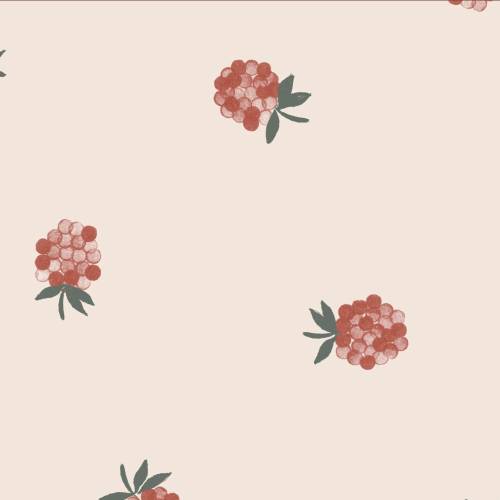 ab 50cm Himbeeren Jersey Watercolor - Aquarell Druckstoff
