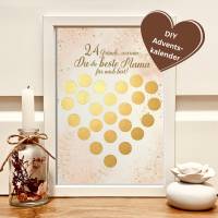 DIY Rubbel-Adventskalender für Mama – 24 Gründe, warum sie die Beste ist | Personalisierbares Geschenk