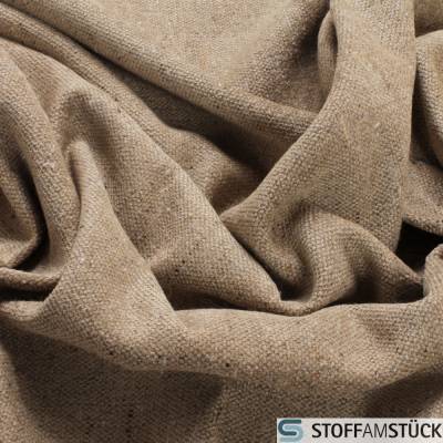 Stoff Viskose Wolle Polyacryl Baumwolle Polyester Leinwand sand Melange JAB Anstoetz CA1174/075 beige