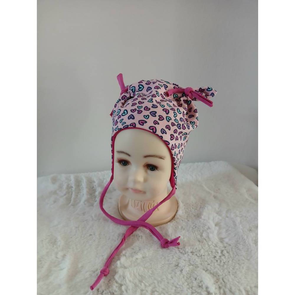 Mini Mütze Ku 35-37, Ohrenmütze, Knotenmütze Bild 5