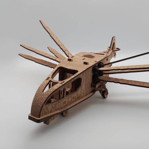 3D Puzzle: Ornithopter, DIY Holzbausatz lasergeschnitten, Puzzle für Erwachsene, Modellbausatz, Holzmodell,Geschenk