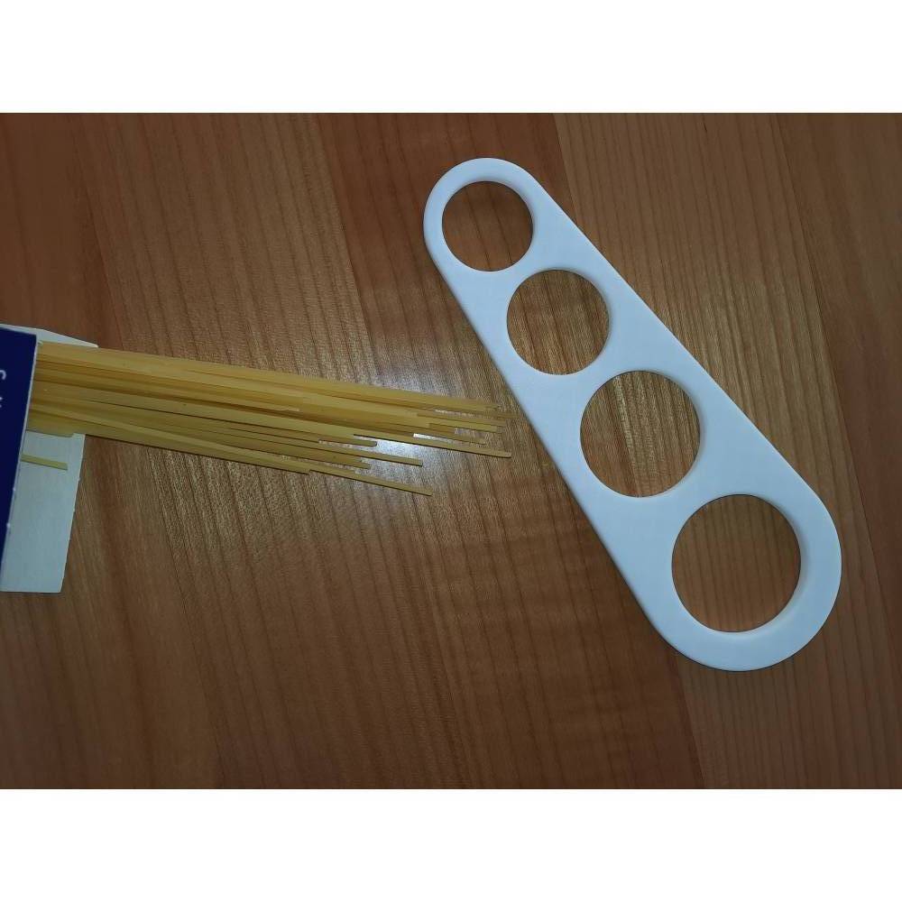 Spaghetti Portionierer für 1 - 4 Portionen, lebensmittelecht & spülmaschinengeeignet, Kunststoff, weiß Bild 1