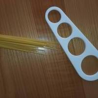 Spaghetti Portionierer für 1 - 4 Portionen, lebensmittelecht & spülmaschinengeeignet, Kunststoff, weiß