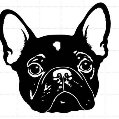 Französische Bulldogge Aufkleber Hund Aufkleber Autoaufkleber Hund Laptop Sticker Hund Bulldogge Sticker