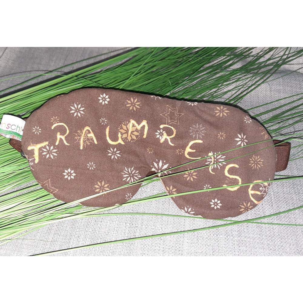 AUSVERKAUF! Schlafbrille "Traumreise", verstellbar, Wichtelgeschenk Bild 1
