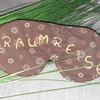 Schlafbrille "Traumreise", verstellbar, Wichtelgeschenk