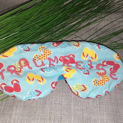 Schlafbrille "Traumreise", verstellbar, Geschenk für Weltenbummler