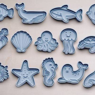 Meerestiere Keksausstecher | Cookie Cutters | Ausstechform | Keksform | Meerestiere Formen | Oktopus | Seepferd | Qualle