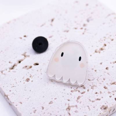 Pin Geist Halloween Acryl Herbst - Süßer Geisterpin Geschenk Herbst - Geschenk Ghost Pin Anstecker Dekoration Rucksack B
