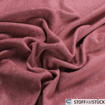 Stoff Viskose Wolle Polyacryl Baumwolle Polyester Leinwand rose Melange JAB Anstoetz CA1174/060