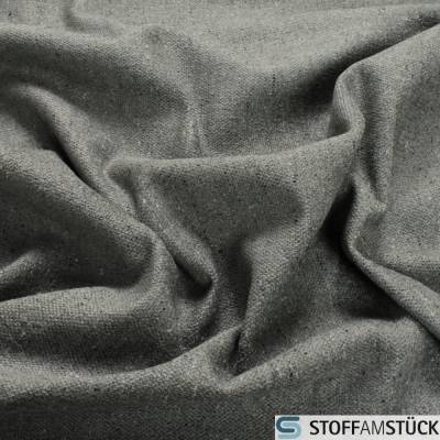 Stoff Viskose Wolle Polyacryl Baumwolle Polyester Leinwand hellgrau Melange JAB Anstoetz CA1174/082
