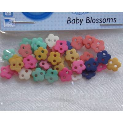 Dress it up Knöpfe    Blumen - Mini   (1 Pck.)     Baby Blossoms       Kinderknöpfe