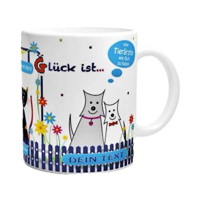 Personalisierte Tasse für Tierarzt/Tierärztin mit Spruch – Geschenk für Tierfreunde, Hunde & Katzen
