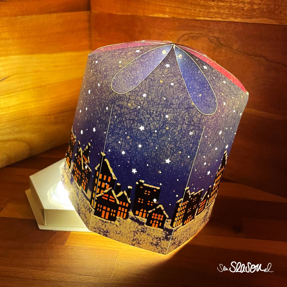 Lichterbox, Laterne SVG in 2 Größen, Plotterdatei für Papier inkl. Anleitung, mit tollem Lichtspiel, für 3 Teelichter Bild 6
