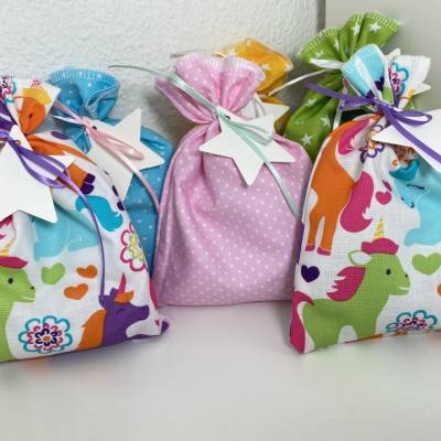 Adventskalender einhorn pink pferd Kalender Advent selber befüllen Säckchen Baumwolle Taschen Tüten Türchen Weihnachten