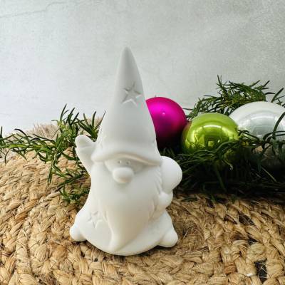 Nordischer Wichtel aus Reliefgießpulver – Weihnachtsdeko & Geschenkidee