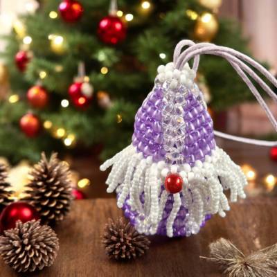 Entdecken Sie 7 cm große Weihnachtswichtel mit befüllbarem Anhänger in violett für einzigartige Geschenke