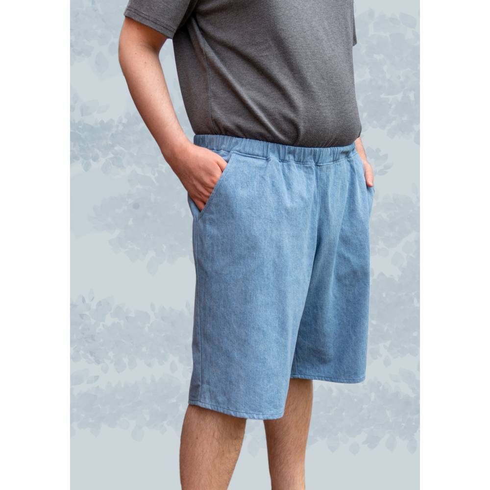 Ebook & Schnittmuster 'Luca Men' – Lockere Männershorts mit Bündchen & Taschenoption, inkl. PDF-Anleitung (Größe 44-60) Bild 2