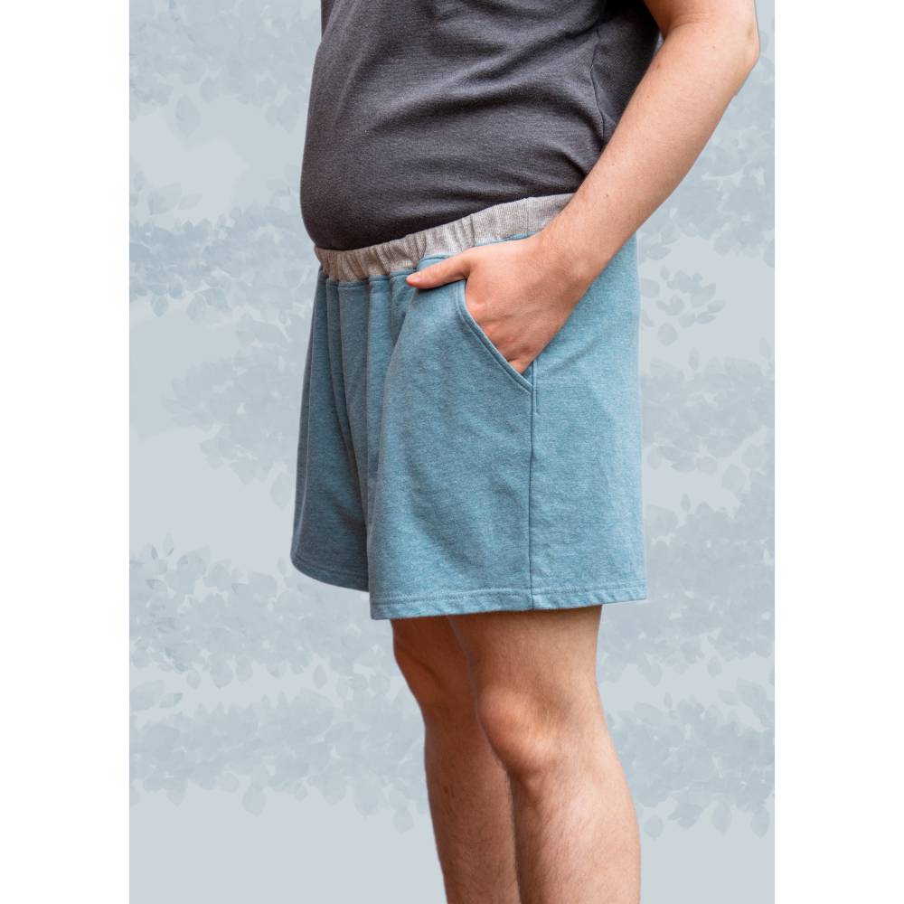 Ebook & Schnittmuster 'Luca Men' – Lockere Männershorts mit Bündchen & Taschenoption, inkl. PDF-Anleitung (Größe 44-60) Bild 5