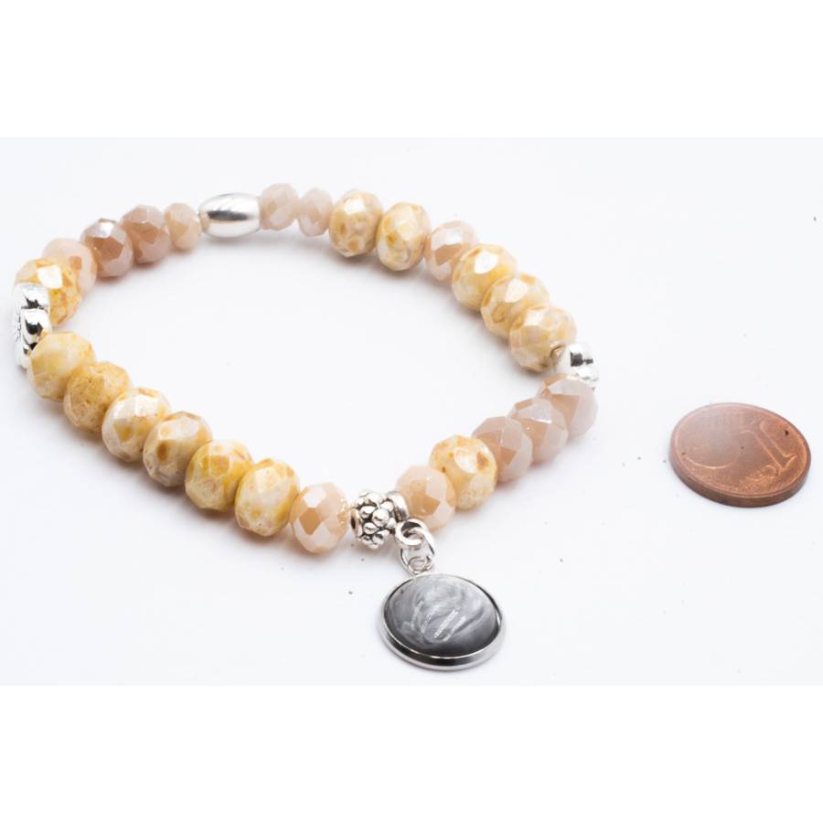 Bernstein Perlenarmband Set in braun, elegant Schmuck stapelbar, Unikat bohemian Bettelarmband, Geschenk Weihnachten Bild 6