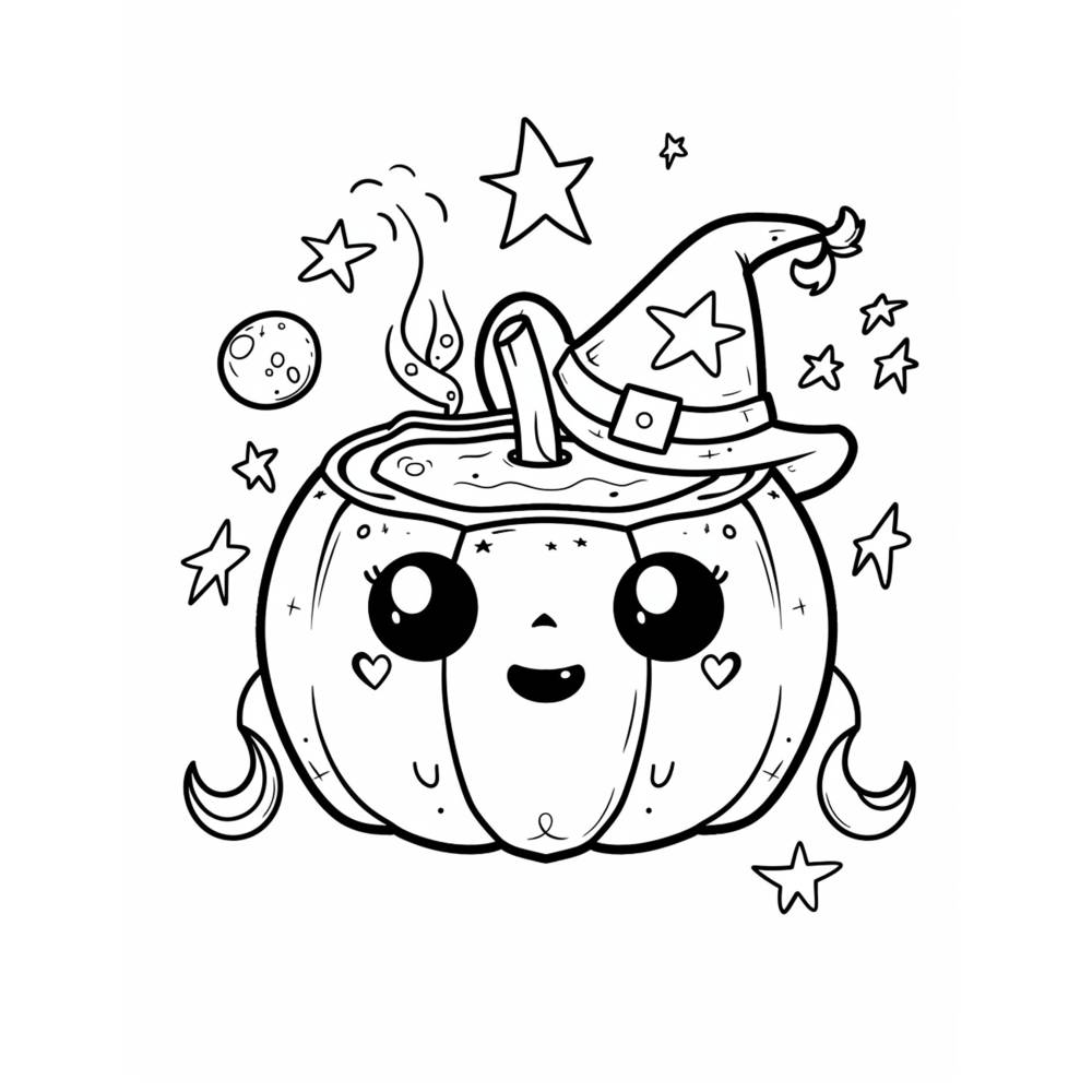 130 niedliche Katzen Malbuch Halloween Bilder zum ausdrucken PDF digital Bild 7