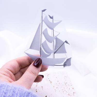 Bügelbild Luftschiff Magie Träumen Aufnäher Shirt bedrucken - Geschenk Shirt verzieren Iron On Patch Kindershirt
